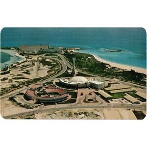 Air View of the Convention Center with Cancun Camino Real Hotel Postcard